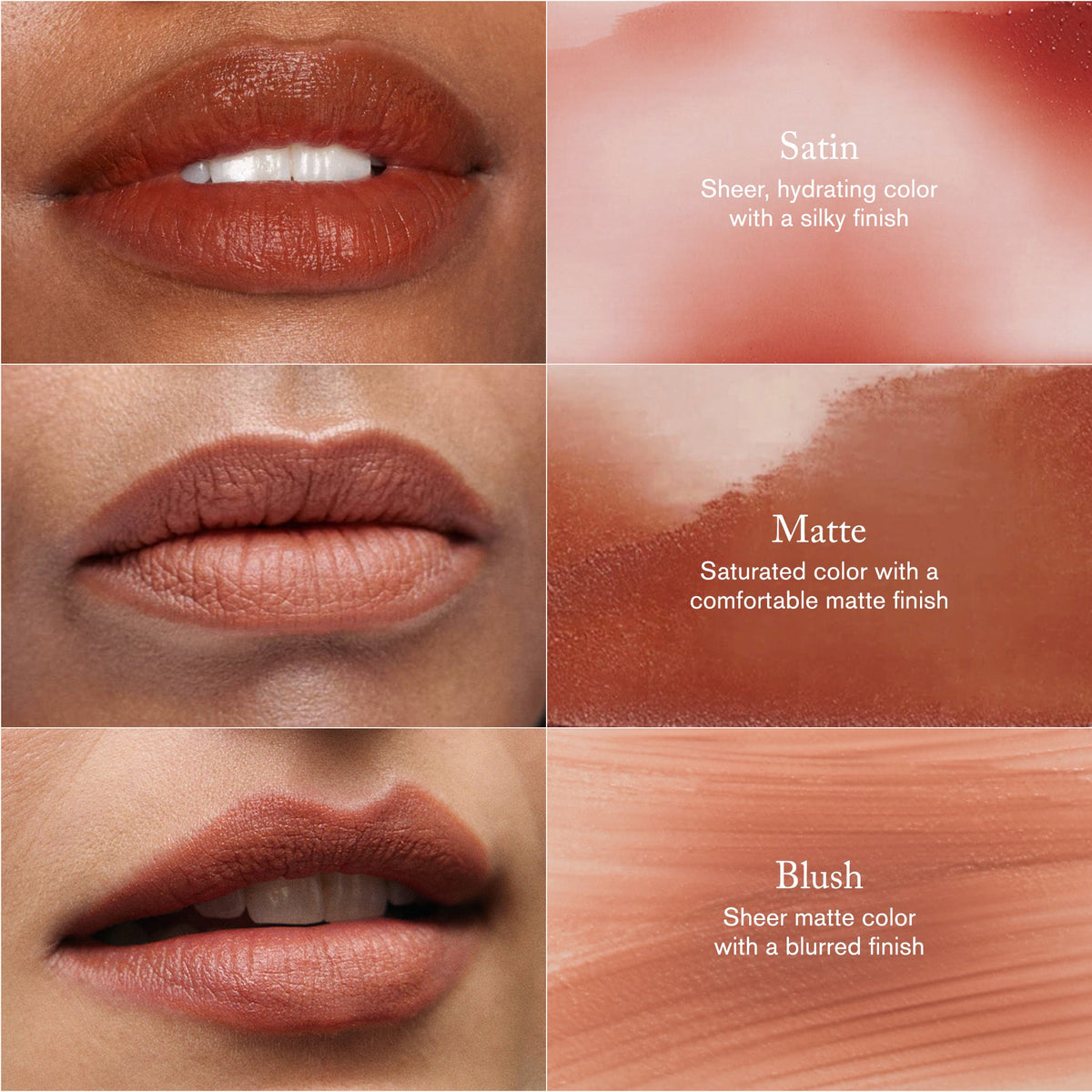 Signature Lip Blush · Labial mate transparente