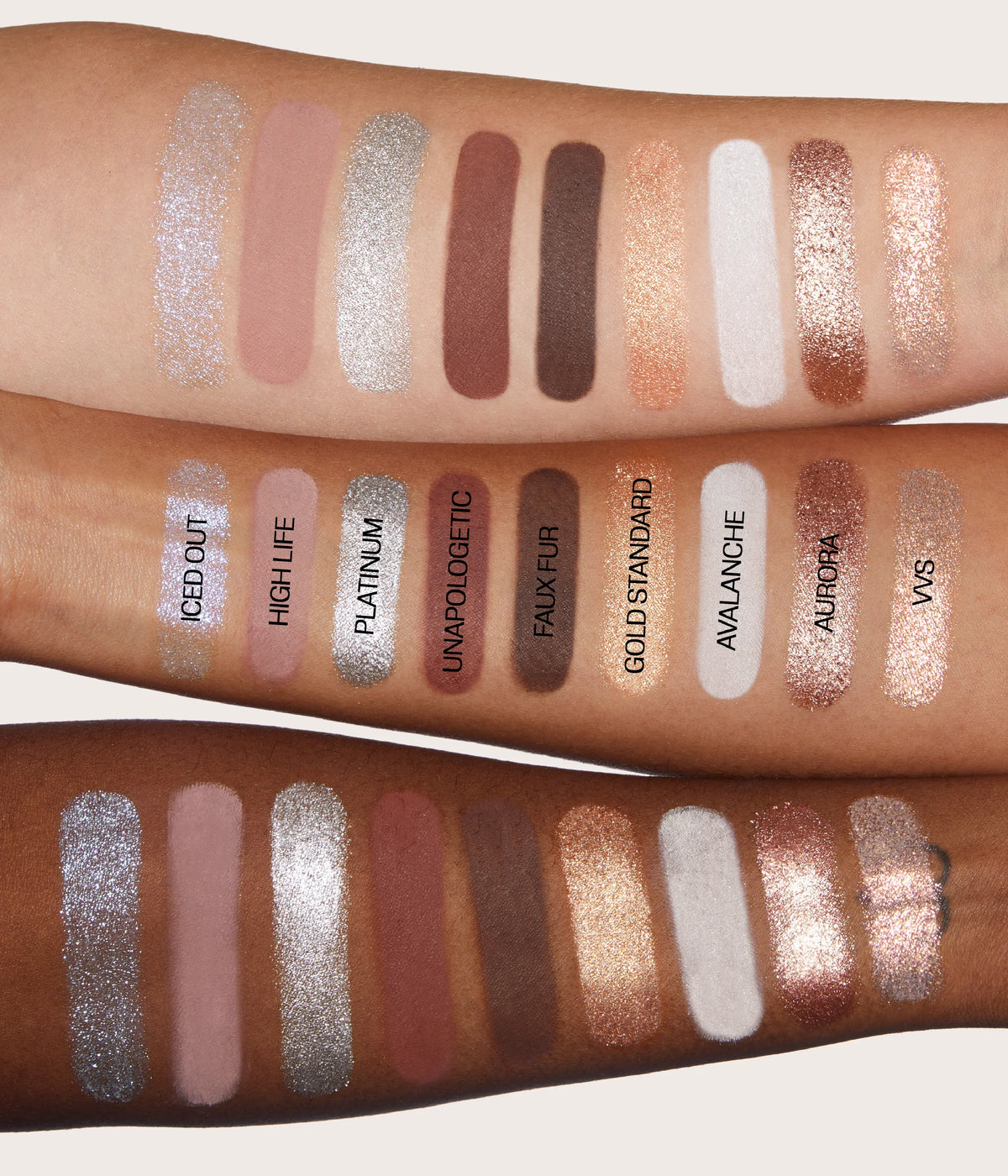 Icy Nude · Paleta de sombras