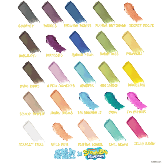 SpongeBob Eye Eye Captain · Paleta de 30 sombras