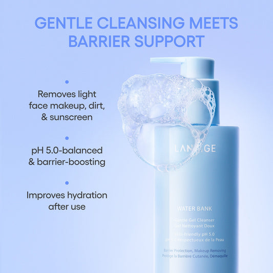 Water Bank · Limpiador en gel suave