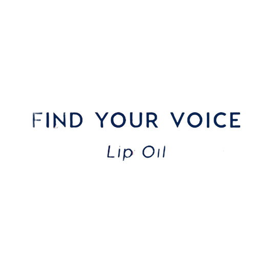 Find Your Voice · Aceite labial glowy
