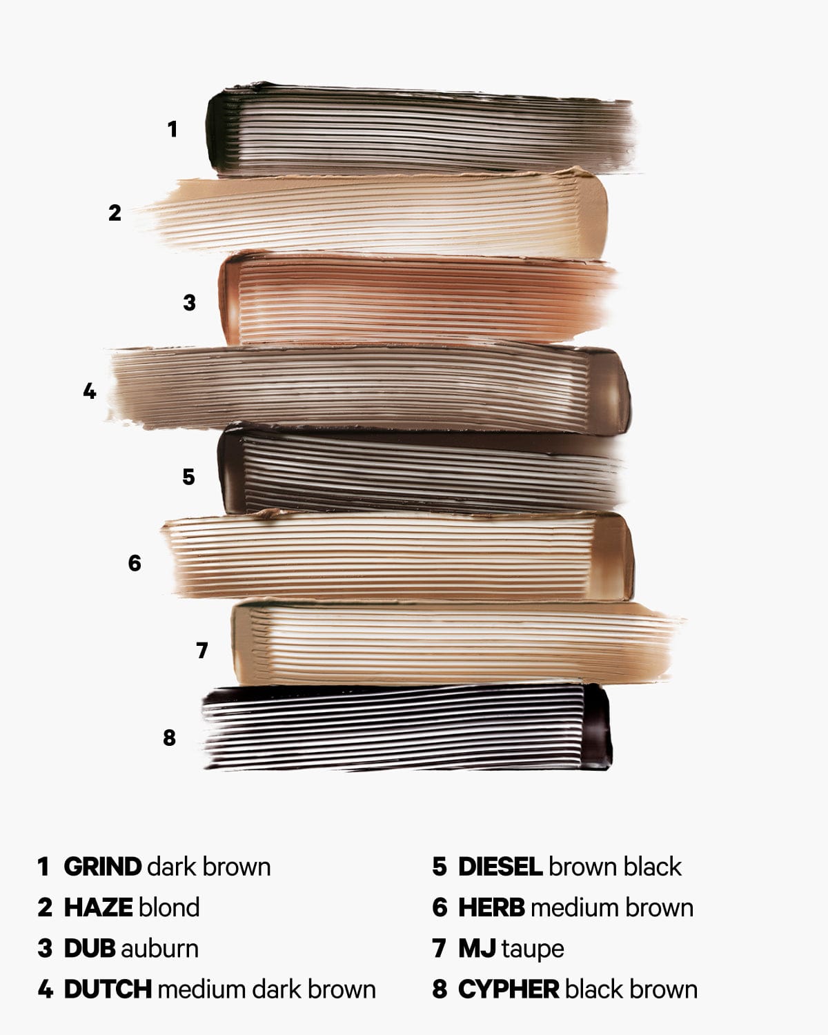 KUSH High Roll · Gel de cejas con color
