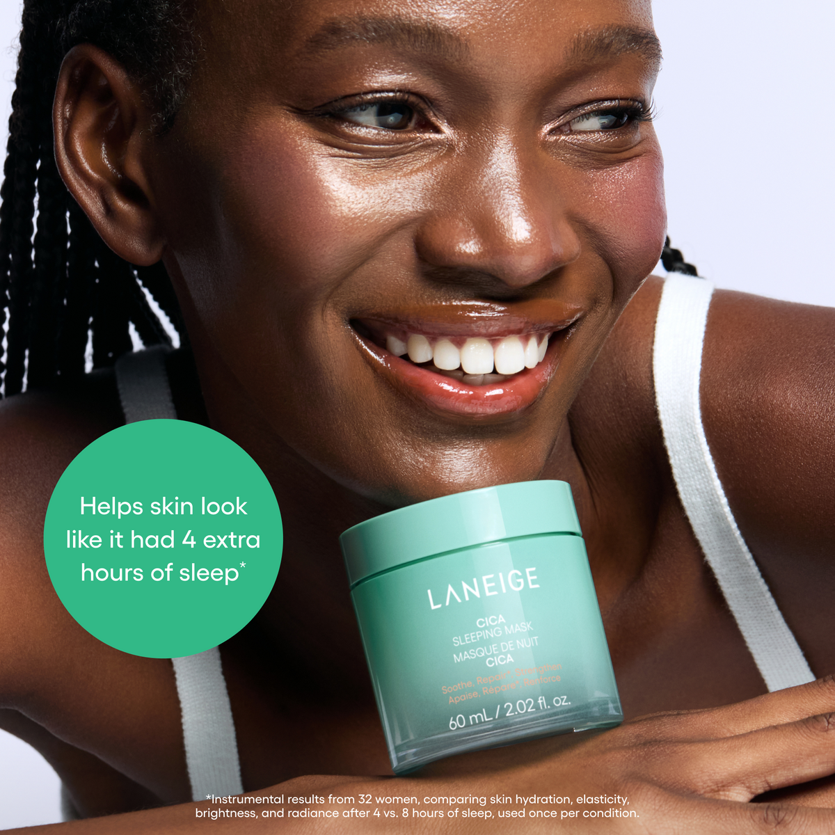 Cica Sleeping Mask · Mascarilla calmante de noche