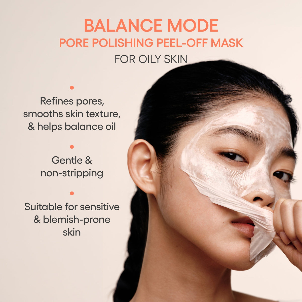 Balance Mode · Mascarilla peel-off para poros