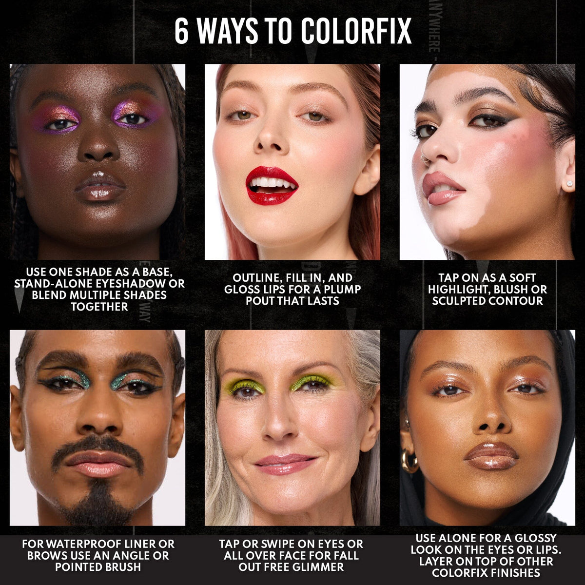 Colorfix Sparklers · Pigmento multicromo con glitter