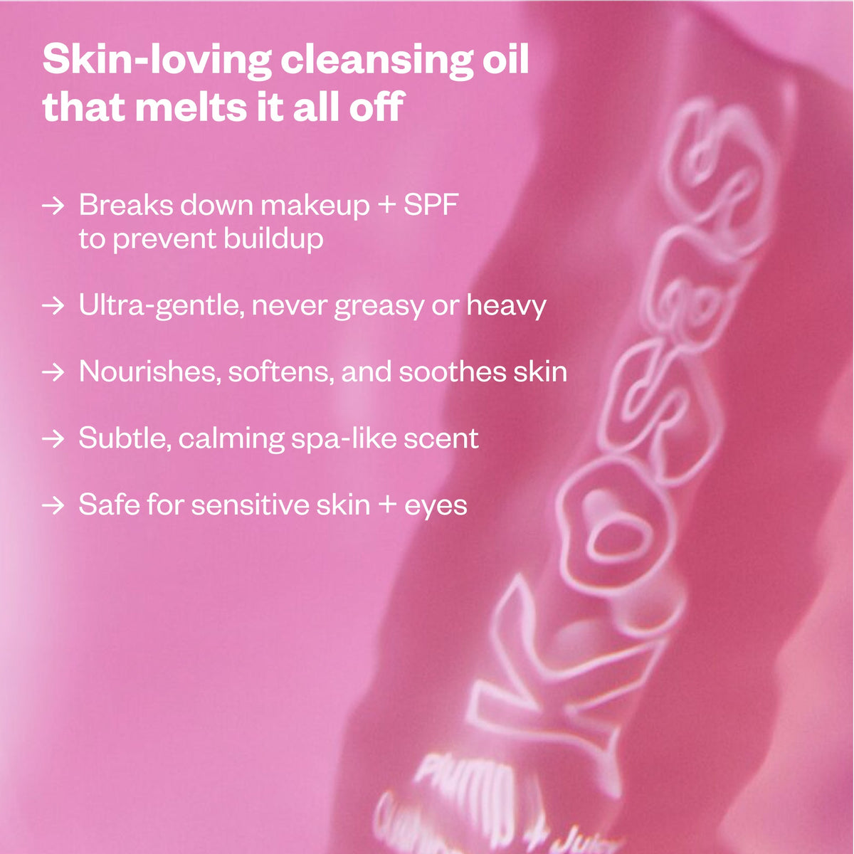 Plump + Juicy · Aceite desmaquillante