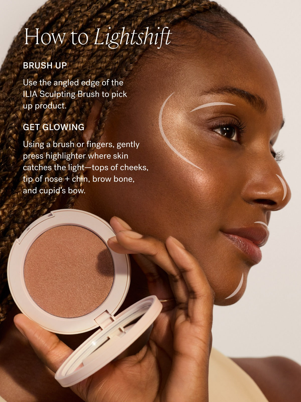 Lightshift · Iluminador en crema