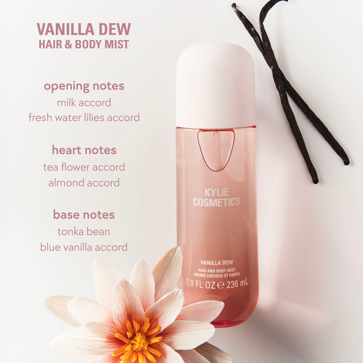 Vanilla Dew · Bruma para pelo y cuerpo