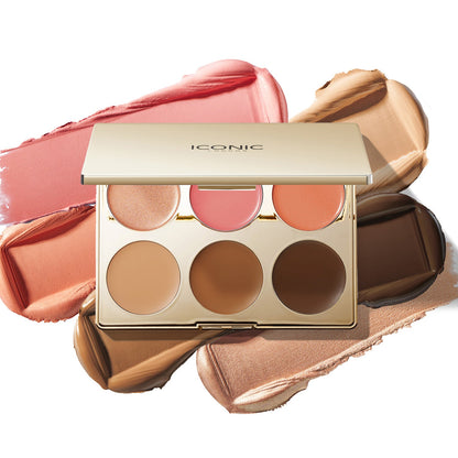 Cream Face Palette · Paleta en crema
