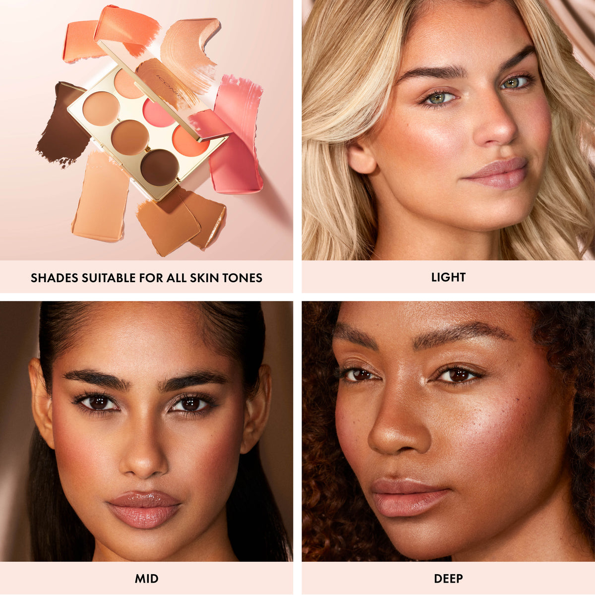 Cream Face Palette · Paleta en crema