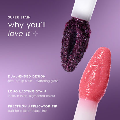 Super Stain · Tinte labial peel-off y gloss