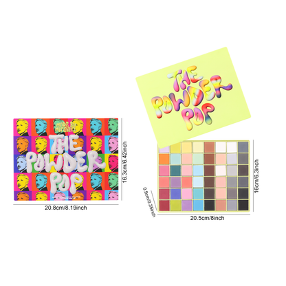 The Powder Pop · Paleta de 48 sombras mate