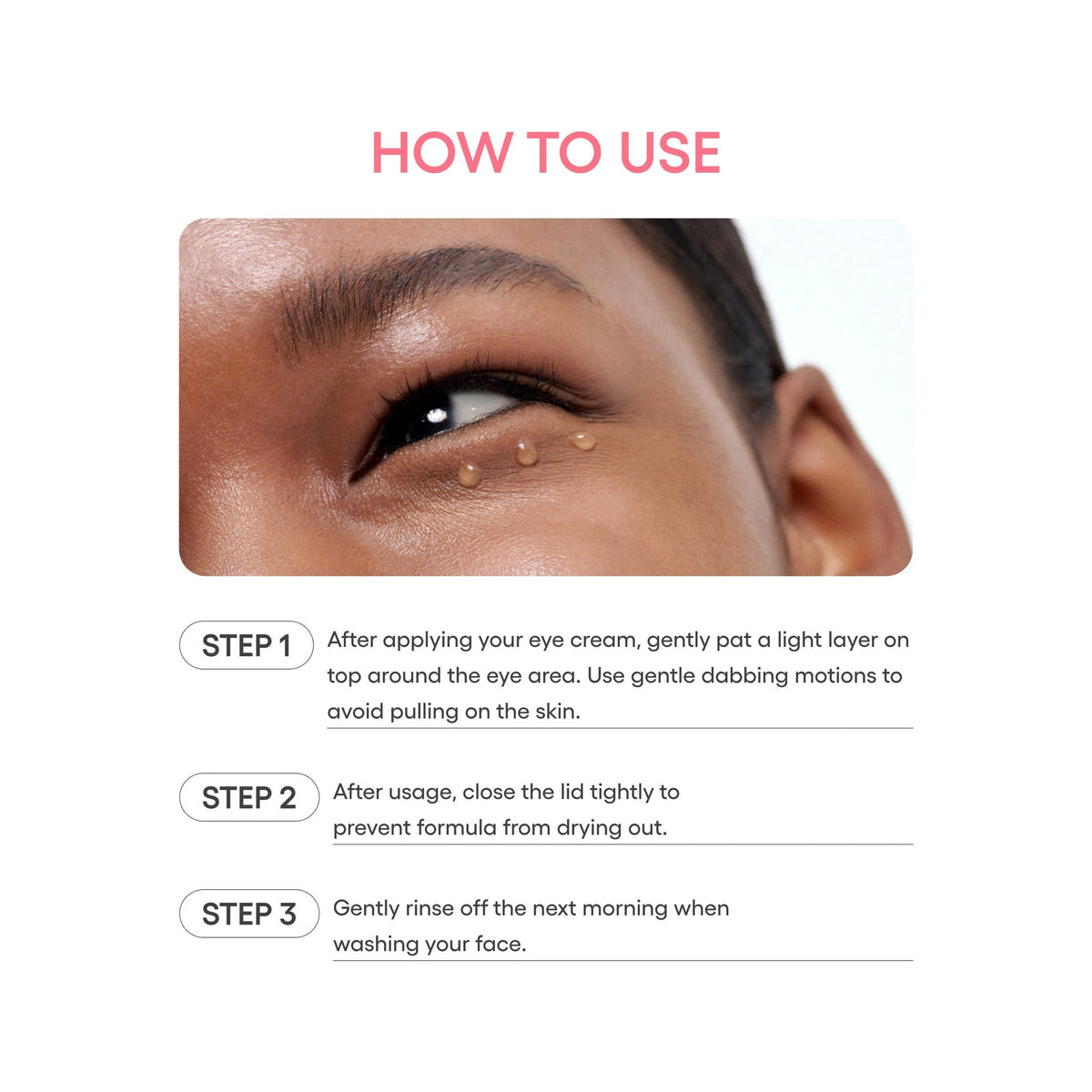 Bouncy & Firm · Mascarilla de ojos de noche